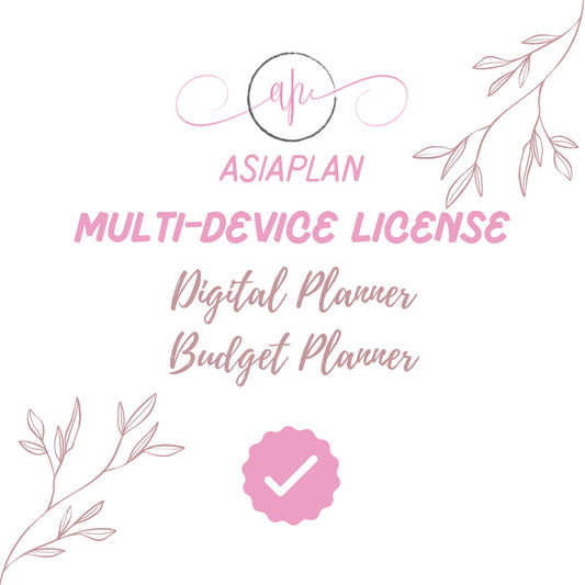 Multi-Device License Certification for Digital Planner & Digital Budget Planner